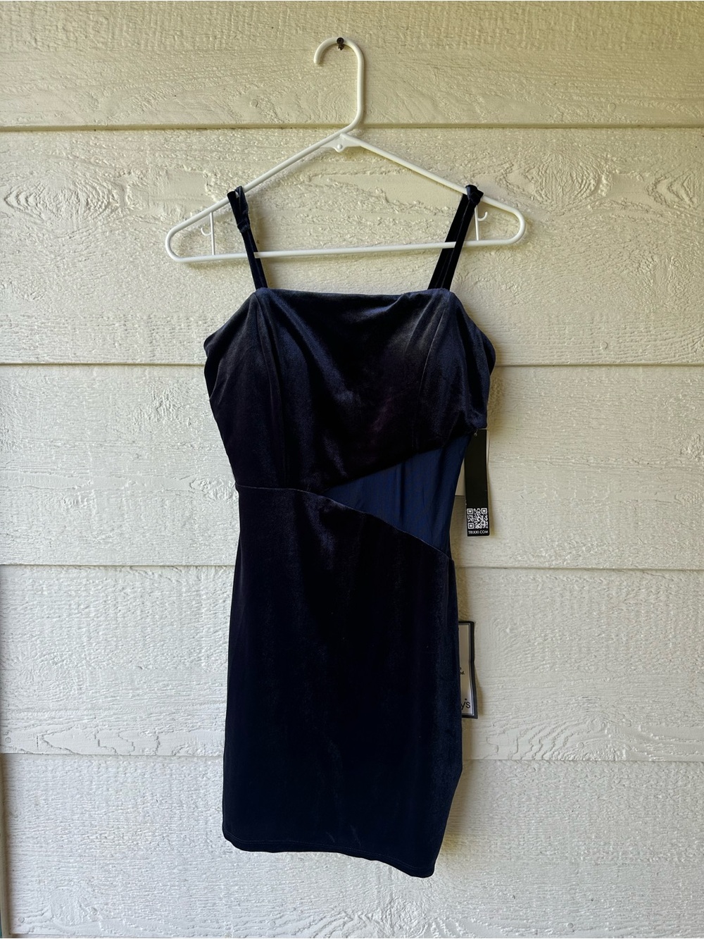 Navy blue mini dress